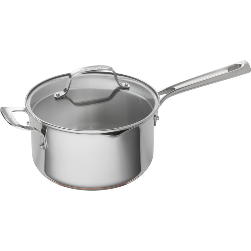 EmerilLagasse Emeril Lagasse 4 qt. Stainless Steel Copper Core Sauce Pan with Lid Wayfair